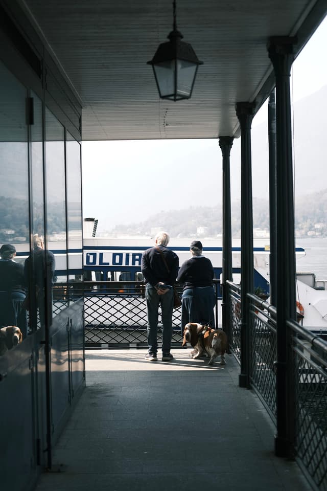 Couple waiting