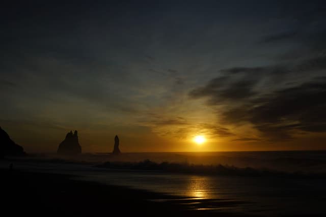 Black Beach sunrise